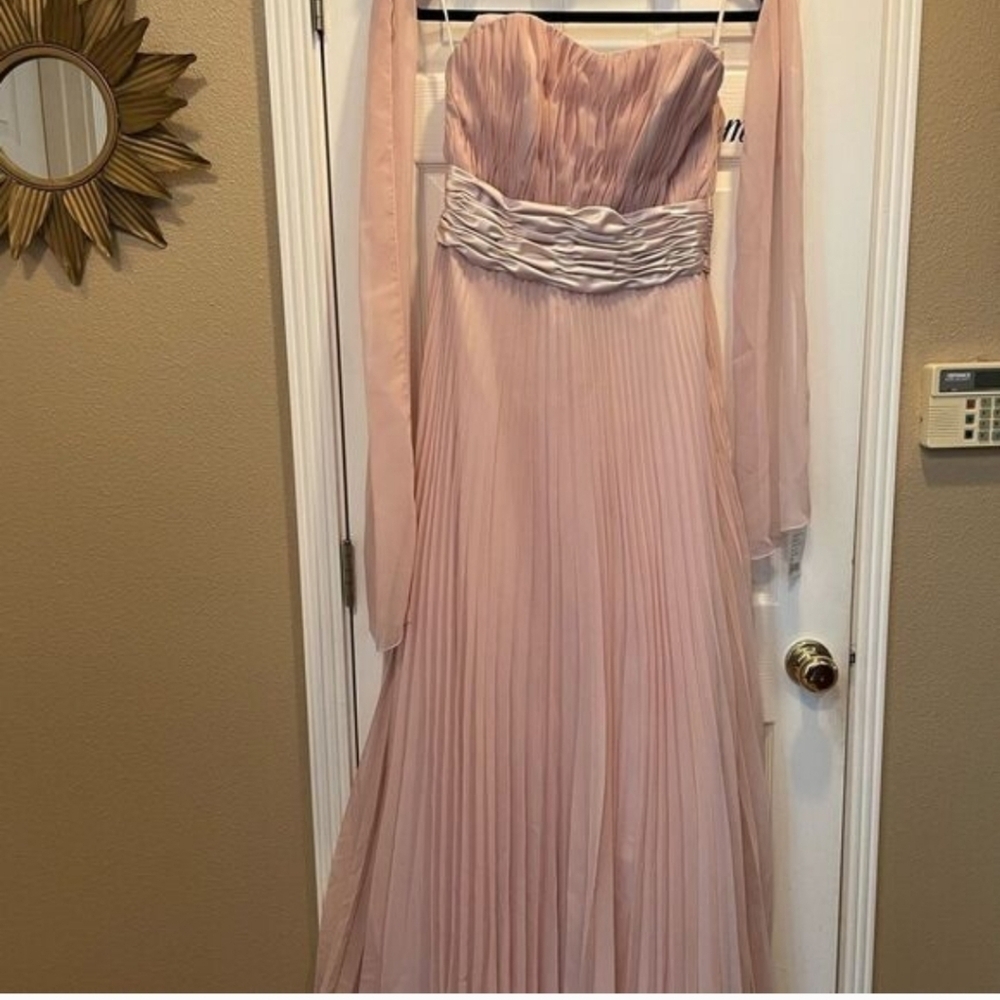 Mori Lee Blush Strapless Gown